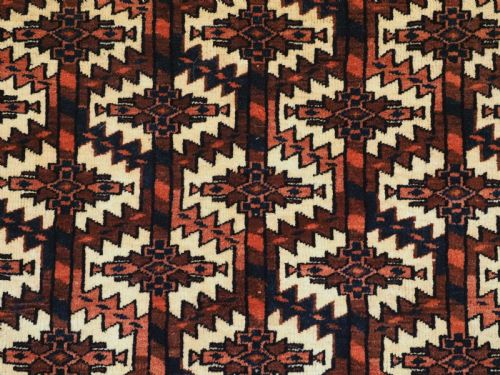 ANTIQUE YOMUT TURKMEN ASMALYK FULL PILE WITH TASSELS CIRCA 1880 - ADDITIONAL PHOTO 5