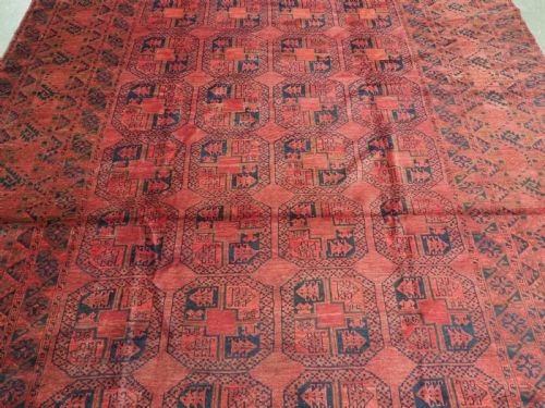 ANTIQUE AFGHAN ERSARI TURKMEN CARPET OF EXCEPTIONALLY LARGE SIZE PERFECT CONDITION CIRCA 1900 - ADDITIONAL PHOTO 3