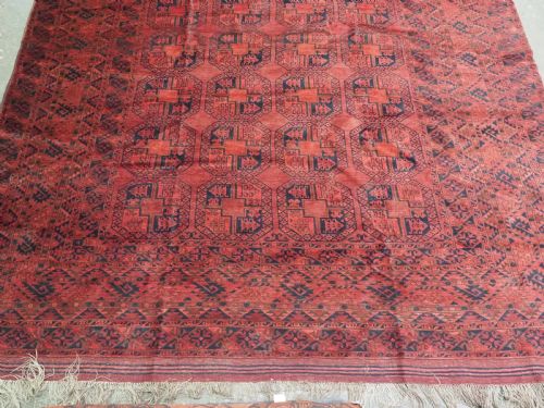 ANTIQUE AFGHAN ERSARI TURKMEN CARPET OF EXCEPTIONALLY LARGE SIZE PERFECT CONDITION CIRCA 1900 - ADDITIONAL PHOTO 5