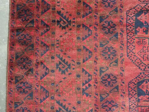 ANTIQUE AFGHAN ERSARI TURKMEN CARPET OF EXCEPTIONALLY LARGE SIZE PERFECT CONDITION CIRCA 1900 - ADDITIONAL PHOTO 7