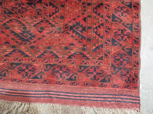 ANTIQUE AFGHAN ERSARI TURKMEN CARPET OF EXCEPTIONALLY LARGE SIZE PERFECT CONDITION CIRCA 1900 - ADDITIONAL PHOTO 11