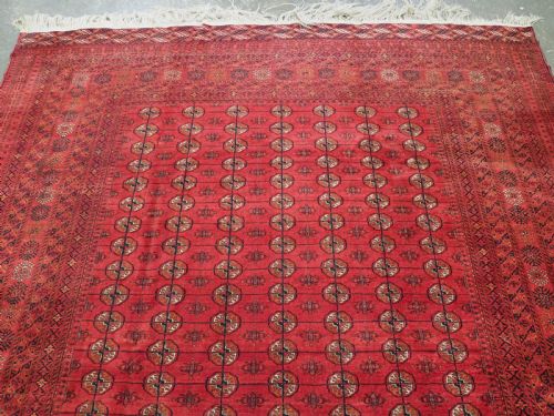 ANTIQUE AFGHAN TURKMEN CARPET OUTSTANDING HARD WEARING CARPET CIRCA 1920 - ADDITIONAL PHOTO 2