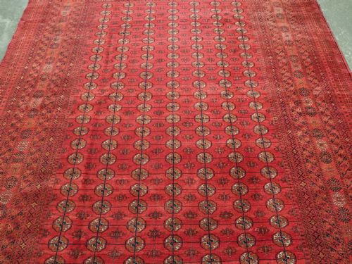 ANTIQUE AFGHAN TURKMEN CARPET OUTSTANDING HARD WEARING CARPET CIRCA 1920 - ADDITIONAL PHOTO 3