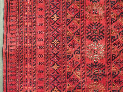 ANTIQUE AFGHAN TURKMEN CARPET OUTSTANDING HARD WEARING CARPET CIRCA 1920 - ADDITIONAL PHOTO 6