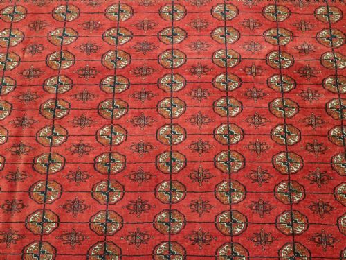 ANTIQUE AFGHAN TURKMEN CARPET OUTSTANDING HARD WEARING CARPET CIRCA 1920 - ADDITIONAL PHOTO 7