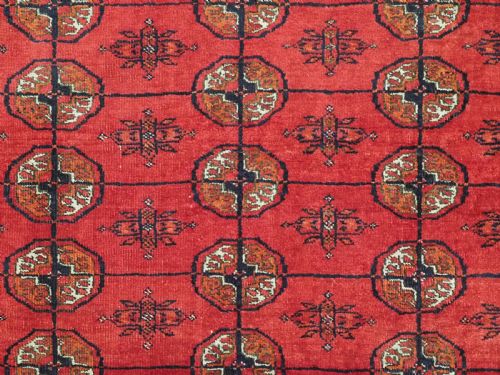 ANTIQUE AFGHAN TURKMEN CARPET OUTSTANDING HARD WEARING CARPET CIRCA 1920 - ADDITIONAL PHOTO 8