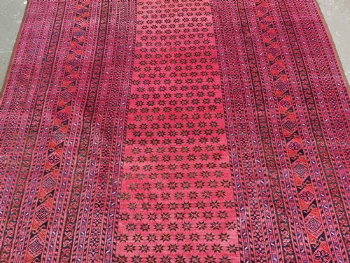 ANTIQUE AFGHAN ERSARI CARPET OR KELLEH OF LARGE SIZE AND EXCELLENT COLOUR CIRCA 1900 - ADDITIONAL PHOTO 4