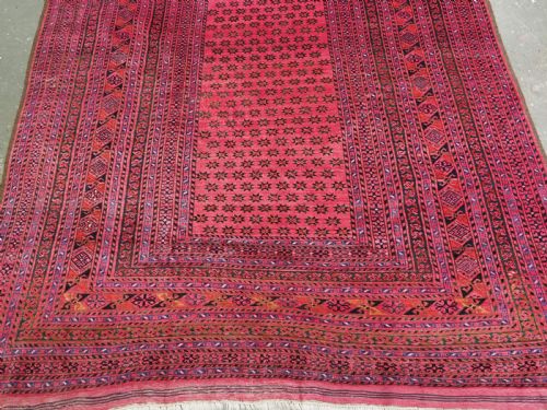 ANTIQUE AFGHAN ERSARI CARPET OR KELLEH OF LARGE SIZE AND EXCELLENT COLOUR CIRCA 1900 - ADDITIONAL PHOTO 5
