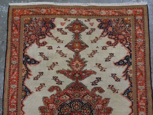 ANTIQUE MALAYER RUG WITH IVORY GROUND BUTTERFLIES CIRCA 190010 - ADDITIONAL PHOTO 2