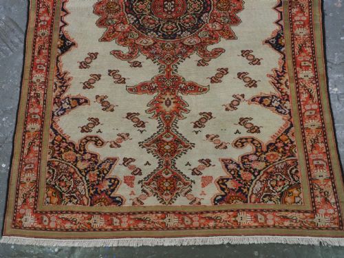 ANTIQUE MALAYER RUG WITH IVORY GROUND BUTTERFLIES CIRCA 190010 - ADDITIONAL PHOTO 4