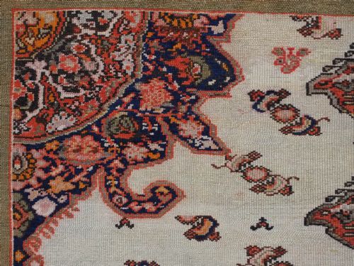 ANTIQUE MALAYER RUG WITH IVORY GROUND BUTTERFLIES CIRCA 190010 - ADDITIONAL PHOTO 7