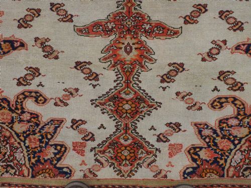 ANTIQUE MALAYER RUG WITH IVORY GROUND BUTTERFLIES CIRCA 190010 - ADDITIONAL PHOTO 10