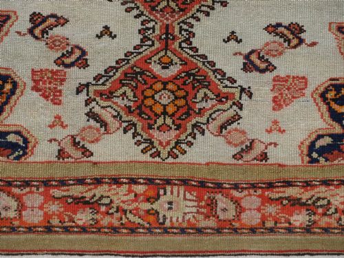 ANTIQUE MALAYER RUG WITH IVORY GROUND BUTTERFLIES CIRCA 190010 - ADDITIONAL PHOTO 13