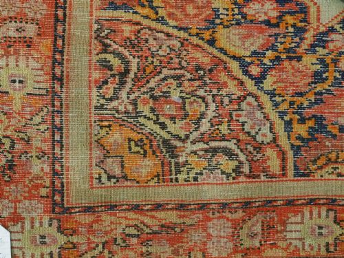 ANTIQUE MALAYER RUG WITH IVORY GROUND BUTTERFLIES CIRCA 190010 - ADDITIONAL PHOTO 14