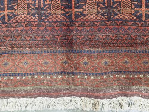 ANTIQUE AFGHAN CHAKHANSUR BALUCH MAIN CARPET SUPERB CONDITION CIRCA 1900 - ADDITIONAL PHOTO 5
