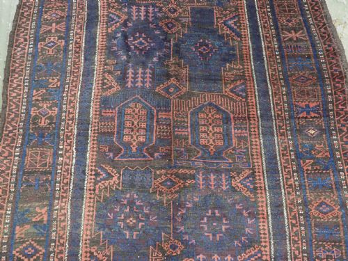 ANTIQUE TIMURI OR BALUCH MAIN CARPET OF CLASSIC DESIGN 1880 OR EARLIER - ADDITIONAL PHOTO 3