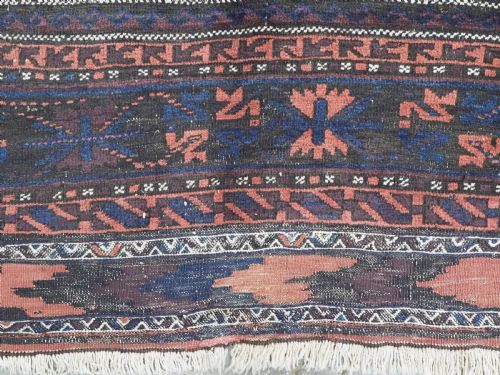 ANTIQUE TIMURI OR BALUCH MAIN CARPET OF CLASSIC DESIGN 1880 OR EARLIER - ADDITIONAL PHOTO 11