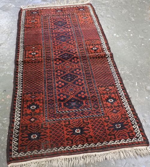 ANTIQUE KHORASAN BALUCH RUG WITH MINA KHANI VARIANT DESIGN CIRCA 190020 - ADDITIONAL PHOTO 1