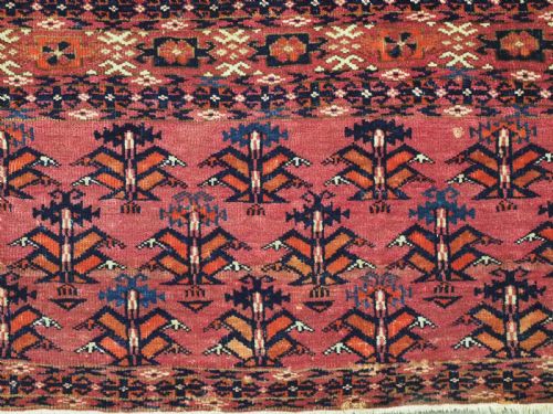 ANTIQUE CHUVAL FACE BY THE TEKKE TURKMEN 6 LARGE SALOR GULS OUTSTANDING EXAMPLE CIRCA 1880 - ADDITIONAL PHOTO 7