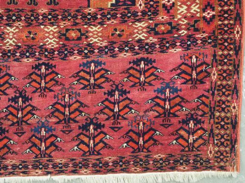 ANTIQUE CHUVAL FACE BY THE TEKKE TURKMEN 6 LARGE SALOR GULS OUTSTANDING EXAMPLE CIRCA 1880 - ADDITIONAL PHOTO 10