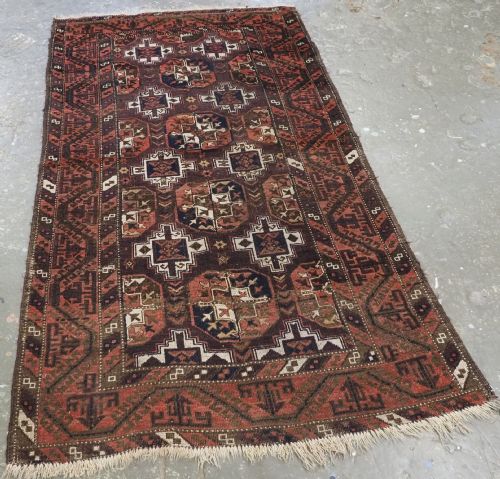 ANTIQUE MAHDAD KHANI BALUCH RUG GOOD EARLY EXAMPLE CIRCA 1890 - ADDITIONAL PHOTO 1