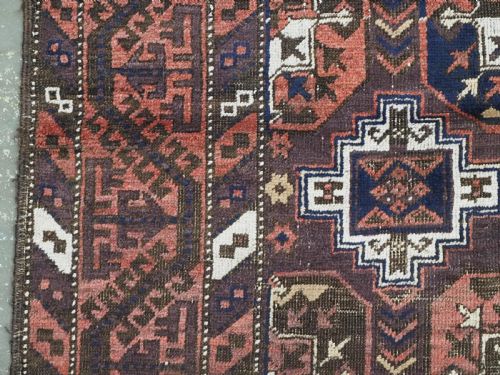 ANTIQUE MAHDAD KHANI BALUCH RUG GOOD EARLY EXAMPLE CIRCA 1890 - ADDITIONAL PHOTO 6