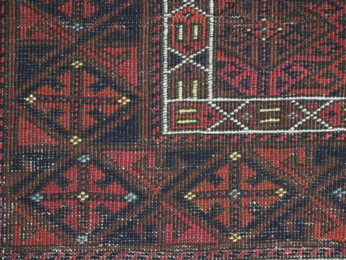 ANTIQUE BALUCH RUG WITH FINE LATTICE DESIGN KHORASAN REGION CIRCA 1880 - ADDITIONAL PHOTO 13