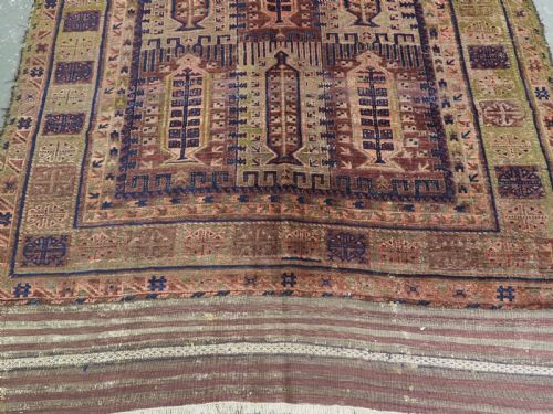 ANTIQUE TIMURI BALUCH MAIN CARPET CLASSIC DESIGN CIRCA 1880 - ADDITIONAL PHOTO 4