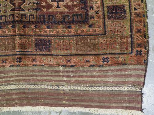 ANTIQUE TIMURI BALUCH MAIN CARPET CLASSIC DESIGN CIRCA 1880 - ADDITIONAL PHOTO 10