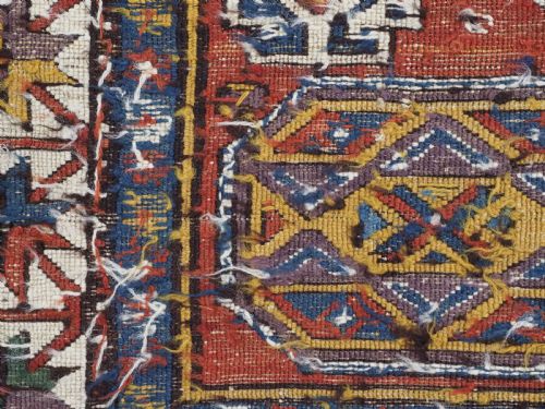 ANTIQUE CAUCASIAN SOUMAK CARPETS TRIPLE MEDALLION DESIGN GREAT CONDITION CIRCA 1900 - ADDITIONAL PHOTO 11