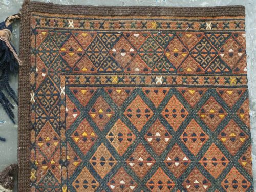 fig 1. ANTIQUE YOMUT TURKMEN 'OK BASH' COVER FOR YURT TENT POLES, CIRCA 1880.