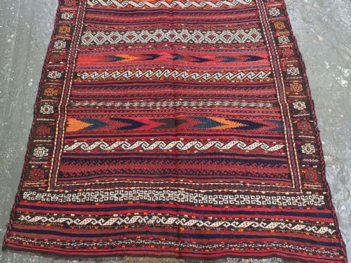 ANTIQUE AFGHAN BALUCH 'DASTARKHAN' OR 'SOFREH' EATING CLOTH FOR SPECIAL OCCASIONS CIRCA 1920 - ADDITIONAL PHOTO 4