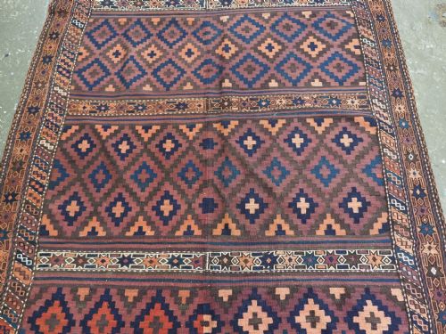 ANTIQUE 2 PART KILIM BY THE AFGHAN BALUCH EXCELLENT LARGE SIZE CIRCA 190020 - ADDITIONAL PHOTO 4