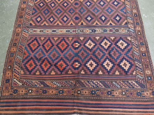 ANTIQUE 2 PART KILIM BY THE AFGHAN BALUCH EXCELLENT LARGE SIZE CIRCA 190020 - ADDITIONAL PHOTO 5