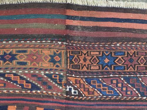 ANTIQUE 2 PART KILIM BY THE AFGHAN BALUCH EXCELLENT LARGE SIZE CIRCA 190020 - ADDITIONAL PHOTO 8