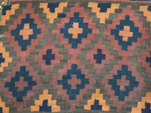ANTIQUE 2 PART KILIM BY THE AFGHAN BALUCH EXCELLENT LARGE SIZE CIRCA 190020 - ADDITIONAL PHOTO 9