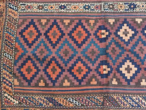 ANTIQUE 2 PART KILIM BY THE AFGHAN BALUCH EXCELLENT LARGE SIZE CIRCA 190020 - ADDITIONAL PHOTO 13