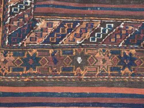 ANTIQUE 2 PART KILIM BY THE AFGHAN BALUCH EXCELLENT LARGE SIZE CIRCA 190020 - ADDITIONAL PHOTO 15