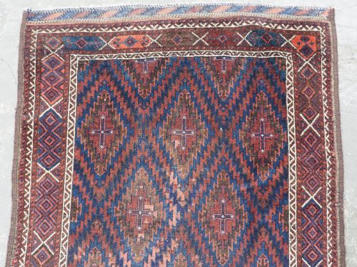 ANTIQUE ARAB BALUCH RUG WITH SCARCE DESIGN CIRCA 1890 - ADDITIONAL PHOTO 2