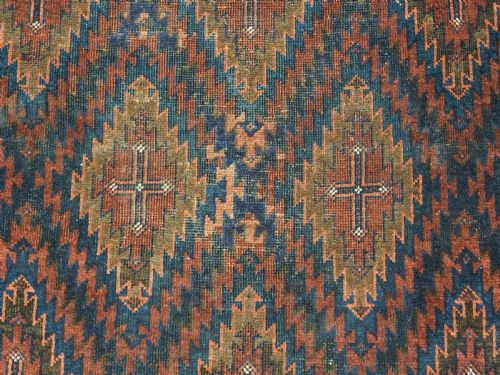 ANTIQUE ARAB BALUCH RUG WITH SCARCE DESIGN CIRCA 1890 - ADDITIONAL PHOTO 8