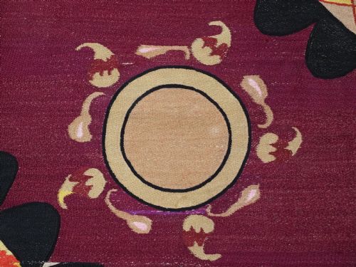 ANTIQUE UZBEK TASHKENT 'PALAK' SUZANI FULLY EMBROIDERED OUTSTANDING CIRCA 1890 - ADDITIONAL PHOTO 8