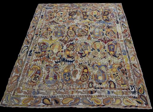 Antique Uzbek Shahrizabaz Lakai Suzani, Fine Detailed Work, Circa 1900/20.