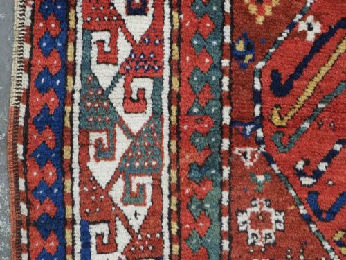 ANTIQUE CAUCASIAN KAZAK LONG RUG EXCELLENT CONDITION WITH GREAT COLOUR CIRCA 1860 - ADDITIONAL PHOTO 6