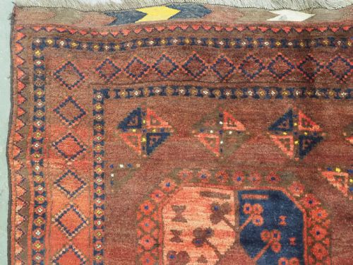 ANTIQUE AFGHAN ERSARI TURKMEN MAIN CARPET EXCELLENT CONDITION CIRCA 1900 - ADDITIONAL PHOTO 5