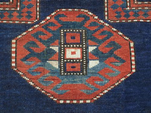 ANTIQUE CAUCASIAN BORDJALOU KAZAK PRAYER RUG DATED '1326' 1908 - ADDITIONAL PHOTO 10