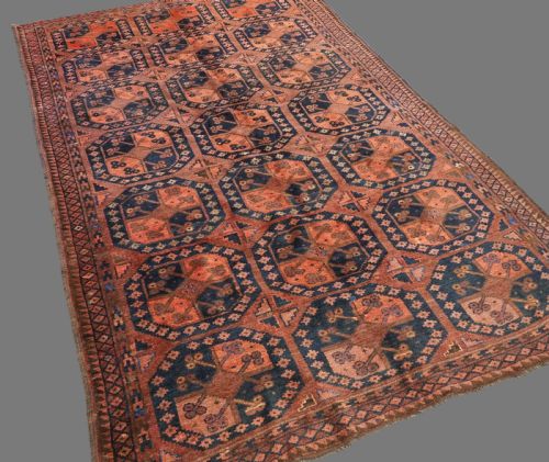 ANTIQUE ERSARI TURKMEN MAIN CARPET OF SMALL SIZE CIRCA 1890 - ADDITIONAL PHOTO 1
