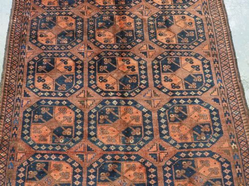 ANTIQUE ERSARI TURKMEN MAIN CARPET OF SMALL SIZE CIRCA 1890 - ADDITIONAL PHOTO 3