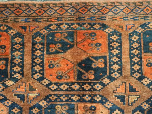 ANTIQUE ERSARI TURKMEN MAIN CARPET OF SMALL SIZE CIRCA 1890 - ADDITIONAL PHOTO 7