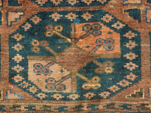 ANTIQUE ERSARI TURKMEN MAIN CARPET OF SMALL SIZE CIRCA 1890 - ADDITIONAL PHOTO 9