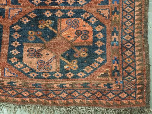 ANTIQUE ERSARI TURKMEN MAIN CARPET OF SMALL SIZE CIRCA 1890 - ADDITIONAL PHOTO 10